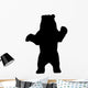 Realistic Black Bear Silhouette Wall Decal