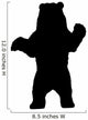 Realistic Black Bear Silhouette Wall Decal