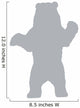 Grey Silhouette Bear Wall Decal