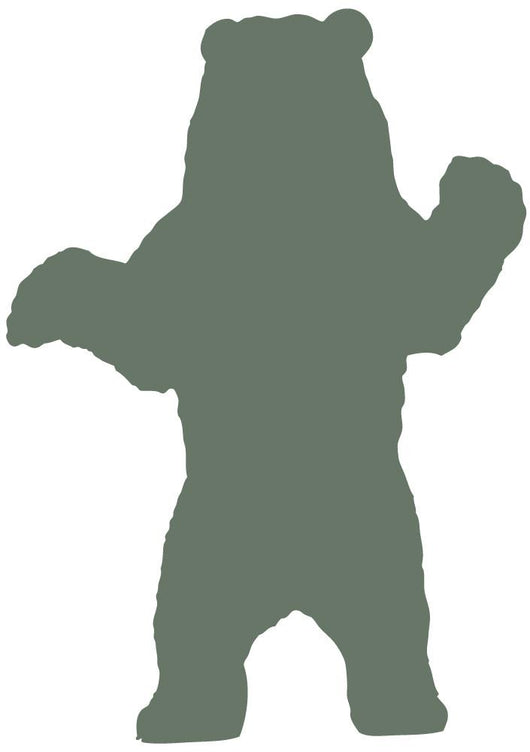 Silhouette Bear Green Wall Decal