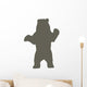 Silhouette Style Bear Brown Wall Decal