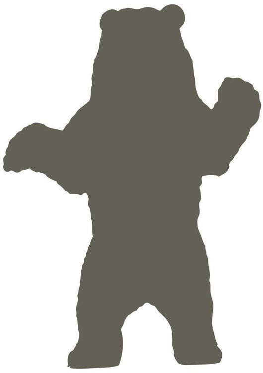 Silhouette Style Bear Brown Wall Decal