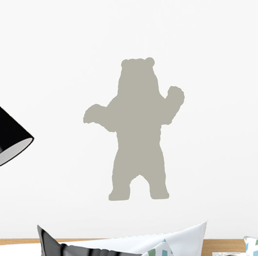 Silhouette Bear Light Brown Wall Decal