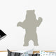 Silhouette Bear Light Brown Wall Decal