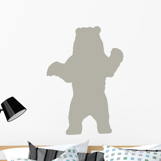 Silhouette Bear Light Brown Wall Decal