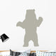 Silhouette Bear Light Brown Wall Decal