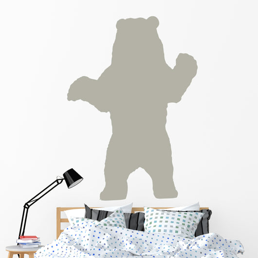 Silhouette Bear Light Brown Wall Decal