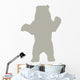 Silhouette Bear Light Brown Wall Decal