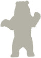 Silhouette Bear Light Brown Wall Decal