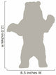 Silhouette Bear Light Brown Wall Decal