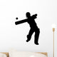 Hitting Cricket Batter Wall Decal