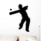 Hitting Cricket Batter Wall Decal