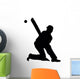 Cricket Sports Silhouette Wall Decal