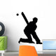 Cricket Sports Silhouette Wall Decal