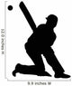 Cricket Sports Silhouette Wall Decal