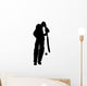 Sports Cricket Silhouette Wall Decal