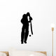 Sports Cricket Silhouette Wall Decal