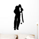 Sports Cricket Silhouette Wall Decal