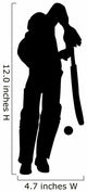 Sports Cricket Silhouette Wall Decal