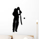 Cricket Sports Silhouette Wall Decal