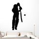 Cricket Sports Silhouette Wall Decal