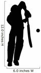 Cricket Sports Silhouette Wall Decal