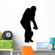 Cricket Batter Hits Wall Decal