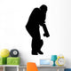 Cricket Batter Hits Wall Decal