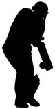 Cricket Batter Hits Wall Decal