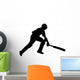 Diving Cricket Player Wall Decal