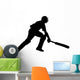 Diving Cricket Player Wall Decal