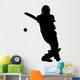 Batting Cricket Player Wall Decal