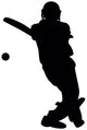 Batting Cricket Player Wall Decal
