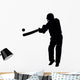 Hitting Cricket Player Wall Decal