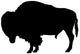 Realistic Black Bison Wall Decal