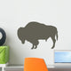 Furry Brown Bison Wall Decal