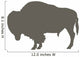 Furry Brown Bison Wall Decal