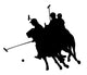 Galloping Polo Players Wall Decal