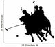 Galloping Polo Players Wall Decal