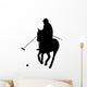Single Polo Player Wall Decal
