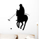 Single Polo Player Wall Decal