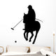 Single Polo Player Wall Decal