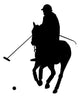 Single Polo Player Wall Decal