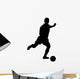 Soccer Silhouette Kicker Wall Decal