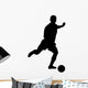 Soccer Silhouette Kicker Wall Decal