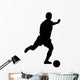 Soccer Silhouette Kicker Wall Decal
