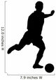 Soccer Silhouette Kicker Wall Decal