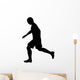 Running Soccer Player Wall Decal