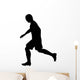 Running Soccer Player Wall Decal