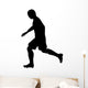 Running Soccer Player Wall Decal